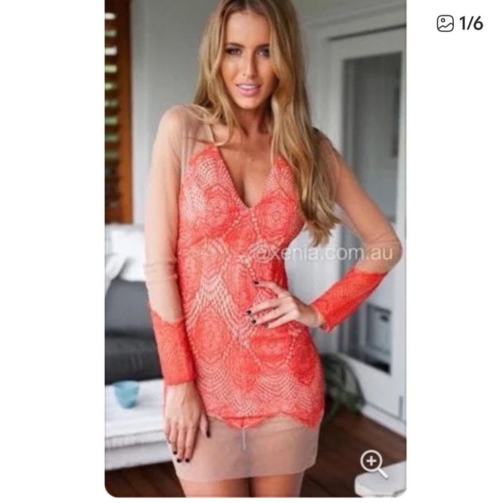 Beidifan Long Sleeve Mesh Dress, Size 10 New with tag